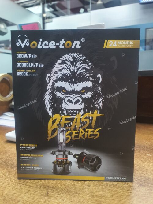 Voice-ton® Beast Series LED Headlight Bulbs – 300W | 30000LM | 6500K (Pair)