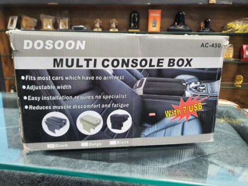 DOSOON Multi Console Box AC-450 – Premium Armrest with 7 USB Ports