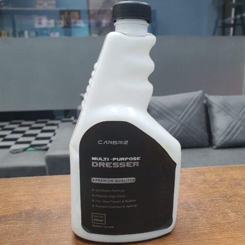 Carbriz Multi-Purpose Dresser – 500ml



Premium Quality Protection & Shine for Vinyl, Plastic & Rubber Surfaces