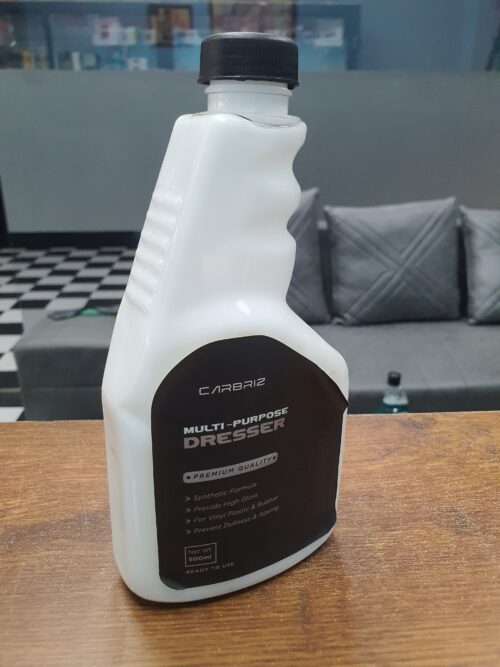 Carbriz Multi-Purpose Dresser – 500ml



Premium Quality Protection & Shine for Vinyl, Plastic & Rubber Surfaces - Image 2
