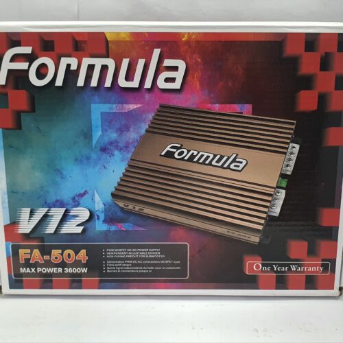Formula V12 FA-504 Car Amplifier – 3600W Max Power