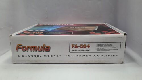 Formula V12 FA-504 Car Amplifier – 3600W Max Power - Image 2