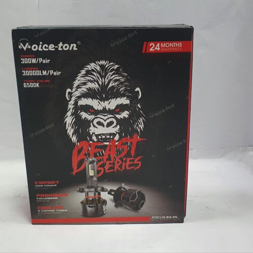 Voice-ton® Beast Series LED Headlight Bulbs – 300W | 30000LM | 6500K (Pair)