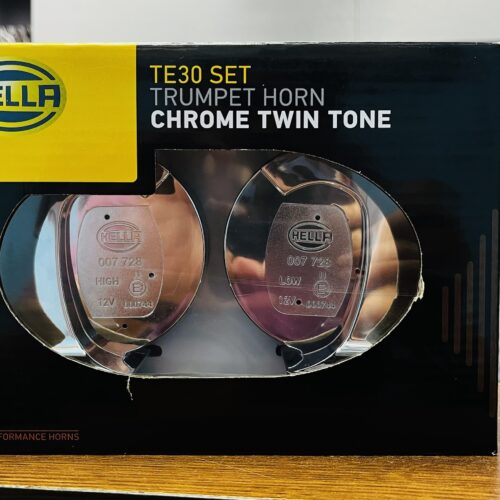 HELLA TE30 Chrome Twin Tone Trumpet Horn Set– Premium Performance & Style