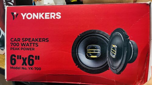 Yonkers YK-700 Car Speakers – 700W Peak Power (6"x6")