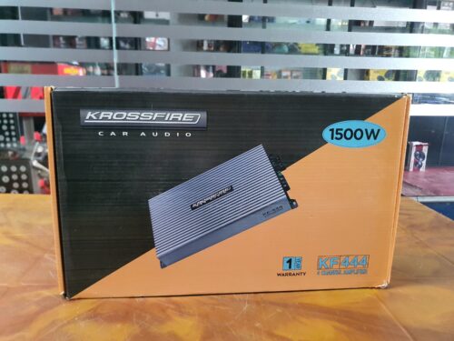 Krossfire KF-444,  4-Channel Car Amplifier – 1500W High Power Audio Upgrade
