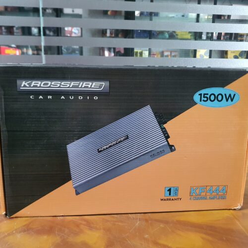 Krossfire KF-444,  4-Channel Car Amplifier – 1500W High Power Audio Upgrade