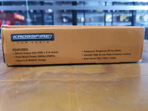 Krossfire KF-444,  4-Channel Car Amplifier – 1500W High Power Audio Upgrade - Image 2