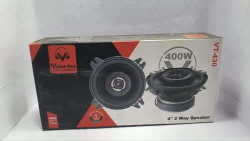 Voice-ton VT-430 – 4" 2-Way High-Performance Car Speakers (400W Peak Power)