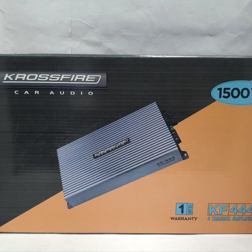 Krossfire KF-444,  4-Channel Car Amplifier – 1500W High Power Audio Upgrade