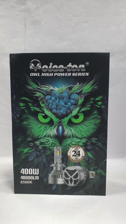 Voice-ton® Owl High Power Series LED Headlight Bulbs – 400W | 48000LM | 6500K