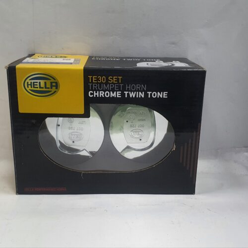 HELLA TE30 Chrome Twin Tone Trumpet Horn – Loud, Stylish & Reliable Performance for Your Vehicle 🚗🔊✨