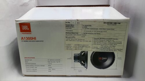 JBL  A1300HI – 12" (300mm) Car Audio Subwoofer | 1300W Peak Power - Image 3